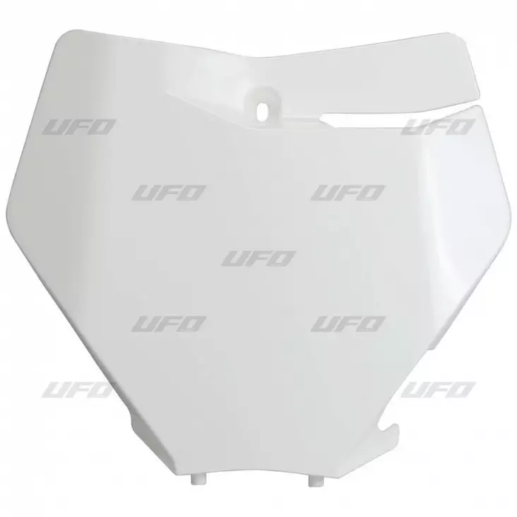 UFO Etunumerokilpi KTM125-450 SX/SXF 2019-22 Valkoinen 047 - Moottoripyörän Rekisterikilvet - 84957 - 1