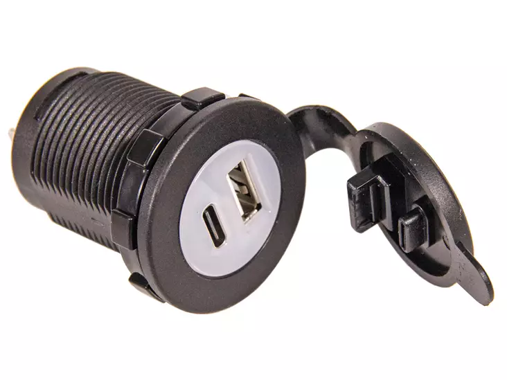 USB-RASIA 12/24V USB A QC3.0+C - Yleisosat ja tarvikkeet - 160757 - 1