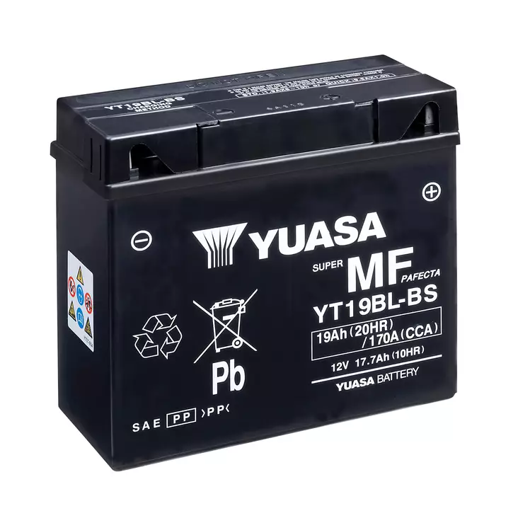 Yuasa akku, YT19BL-BS (cp) Happopatruuna mukana (3) - Yleisosat - Akut - 108537 - 1