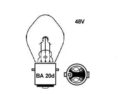 48V # 48W BA20D TRUKKIPOLT. - Startax testi - 35077 - 1