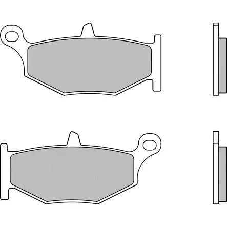 Brembo Jarrupalat Taakse Sintered Road - Moottoripyörän Jarrupalat - 103107 - 1