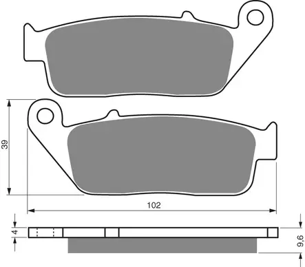 GOLDFREN Jarrupalat 014 Ceramic carbon AD - Moottoripyörän Jarrupalat - 87697 - 1
