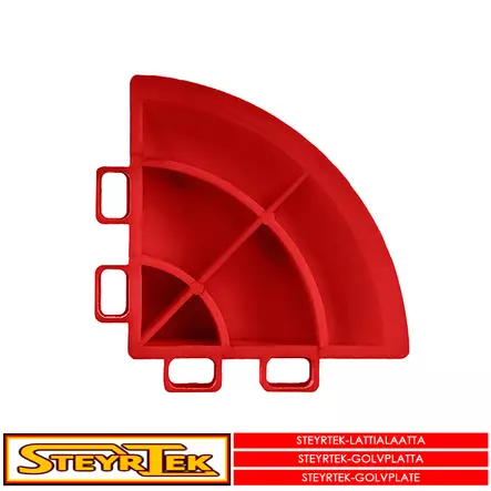 Lattialaatan kulmapala, fire red 4 kpl - Lattialaatat - 115697 - 1