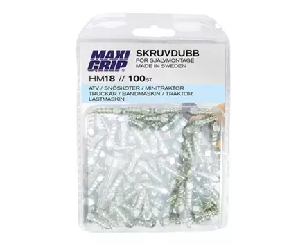 MaxiGrip Nastasarja 18mm 100pakk. Sis. työkalu - Mönkijän Nastat - 74687 - 1
