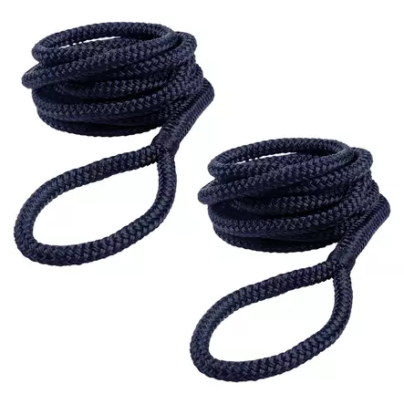 Qvarken Lepuuttajaköysi 6mm 1,5m navy sin 2kpl - Veneen kiinnitys - 111187 - 1