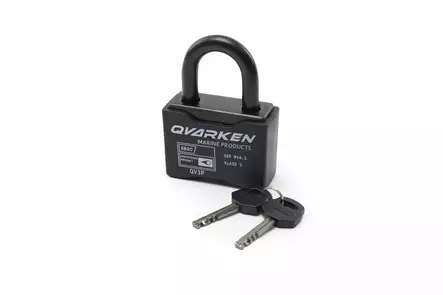 Qvarken Riippulukko Luokka 3, 2 avainta - Veneen Lukot - 87497 - 1
