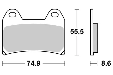 Sbs Jarrupalat Dual Carbon - Moottoripyörän Jarrupalat - 104277 - 1