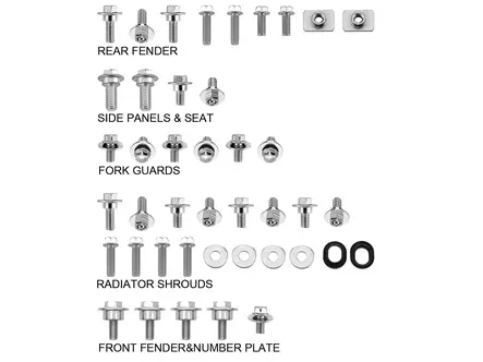 Sixty5 Ruuvi- ja pulttisarja Kawasaki - Moottoripyörän Pultit & kiinnikkeet - 94077 - 1