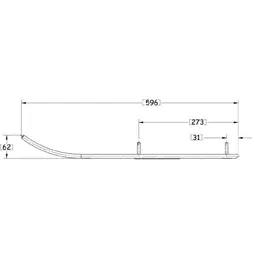 Sno-X Ripper Four Ohjausrauta pari 4" Kovametalli - Moottorikelkan Ohjausraudat - 96907 - 1