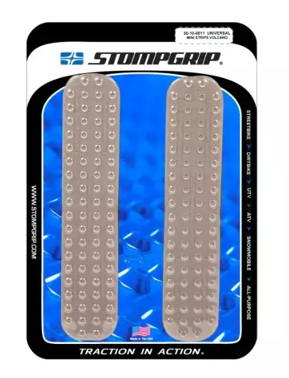 Stompgrip Universal Mini Strips - Volcano : Clear - Moottoripyörän Tankinsuojat - 99097 - 1
