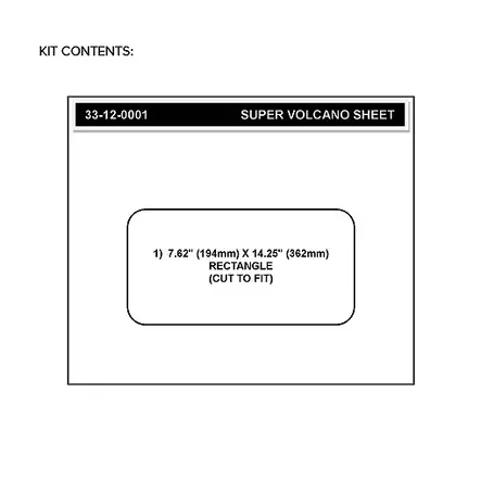 Stompgrip Universal Sheet - Super Volcano : Clear - Moottoripyörän Tankinsuojat - 99007 - 1