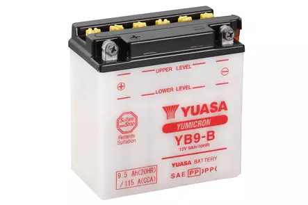 Yuasa akku, YB9-B (cp) Happopatruuna mukana (5) - Yleisosat - Akut - 108387 - 1