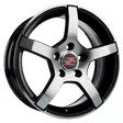 Barzetta Inverno Black Polished 6x15 Jako: 4x100 ET: 40 vanne - Auton Vanteet - 3747 - 1