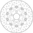 Brembo Serie Oro jarrulevy kelluva - Moottoripyörän Jarrulevyt - 103127 - 1