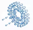 Camso Sprocket 18 teeth 4S, 4 bolt 3/8-16 x 1 1/4 - Mönkijän Telaketjusarjojen varaosat - 81227 - 1