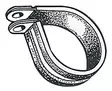 Letkunkiristin kumisuojattu 20 mm, 10 kpl/pakk - Veneen Ruuvit & pidikkeet - 92567 - 1