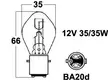 POLTTIMO 12V 35/35W BA20D - Yleisosat ja tarvikkeet - 69497 - 1