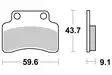 Sbs Jarrupalat Ceramic (723HF) - Moottoripyörän Jarrupalat - 104157 - 1