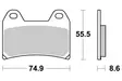 Sbs Jarrupalat Dual Carbon - Moottoripyörän Jarrupalat - 104277 - 1