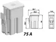 SULAKE CLIP 75A HARMAA - Yleisosat ja tarvikkeet - 75317 - 1