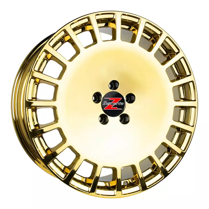 Barzetta Glorioso Gold Chrome 8.5x20 Jako: 5x108 ET: 40 vanne - Auton Vanteet - 2608 - 1