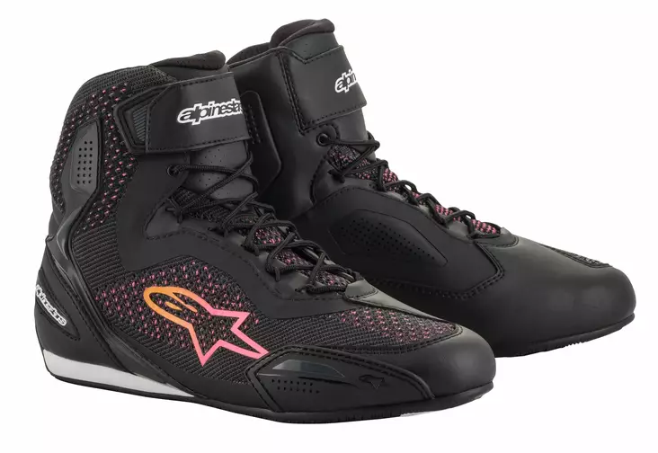 Alpinestars Ajokenkä Lady Faster-3 Rideknit musta/kelt./pinkki 40 (8) - MP Saappaat & Kengät Onroad - 103048 - 1