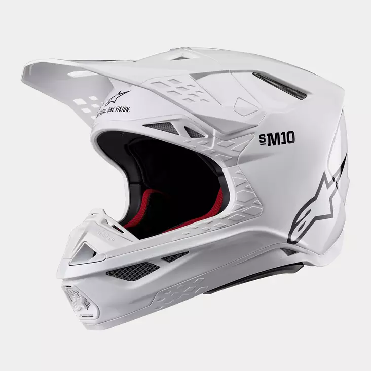Alpinestars Kypärä S-M10 2206 Solid Valkoinen L - MP Offroad-kypärät - 90628 - 1