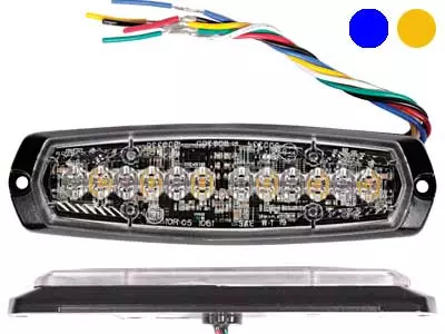 AXIXTECH SM6-D 6+6LED DUAL BLUE/AMBER R65 (XB2/XA2) - Yleisosat ja tarvikkeet - 52648 - 1