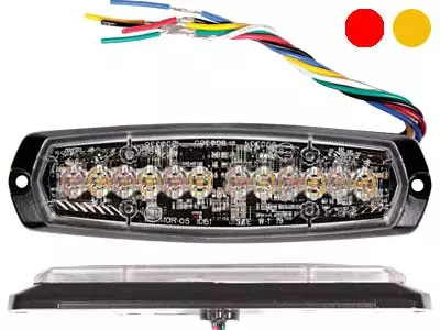 AXIXTECH SM6-D 6+6LED DUAL RED/AMBER R65 (XR2/XA2) # - Yleisosat ja tarvikkeet - 52198 - 1