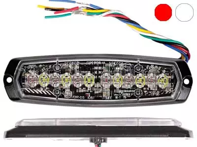AXIXTECH SM6-D 6+6LED DUAL RED/WHITE R65 (XR2) # - Yleisosat ja tarvikkeet - 52008 - 1