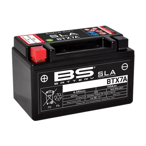 BS Battery BTX7A (FA) SLA - Sealed & Activated - Yleisosat - Akut - 90258 - 1