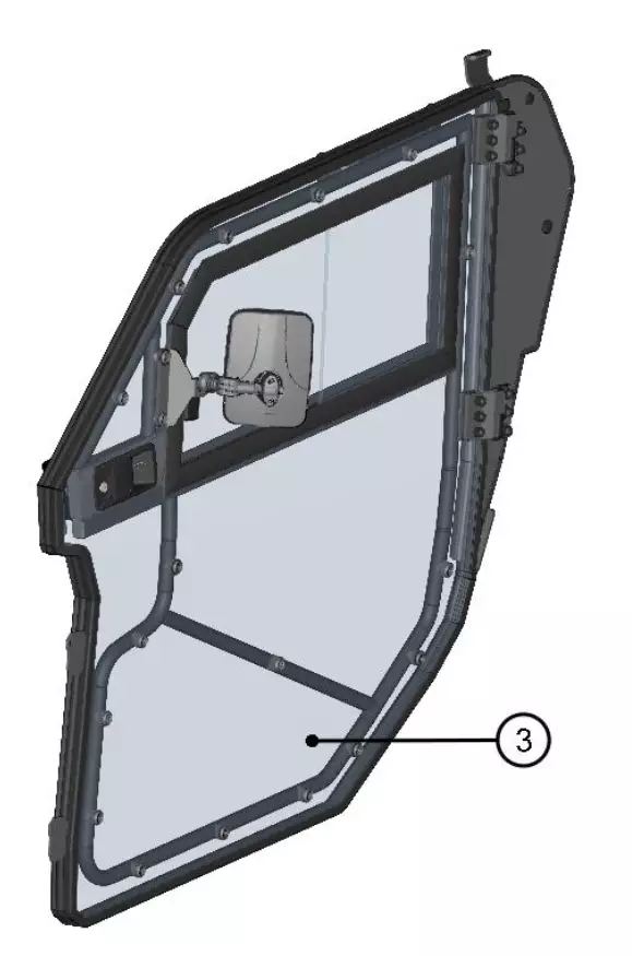 DFK Ovi kokoonpano Vasen Can-Am Maverick Trail - Mönkijän Varaosat - 83698 - 1