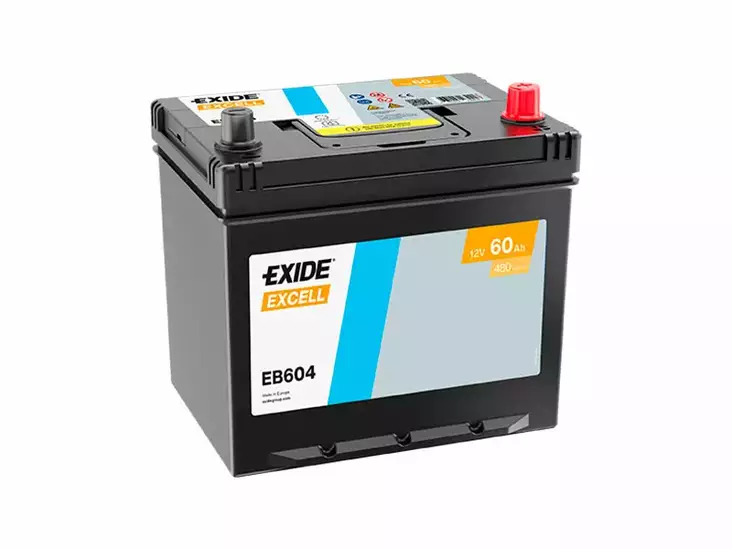 EB604 EXIDE EXCELL 60AH 230X173X222 -/+ 480A - Yleisosat ja tarvikkeet - 44998 - 1