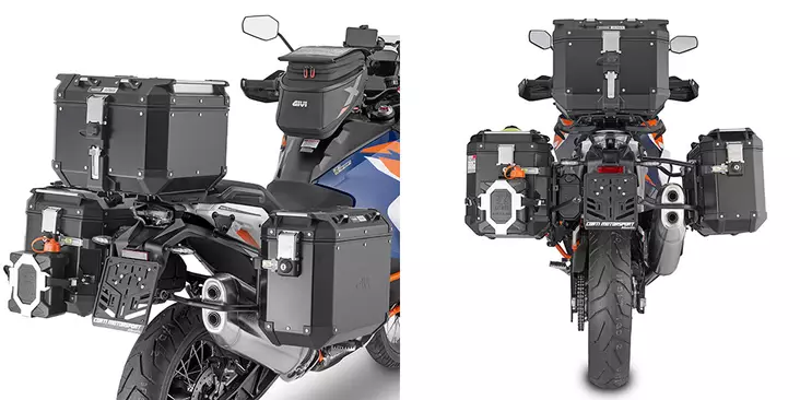 Givi PANN.HOLDER KTM 1290 S.ADV '21 OUTBACK - Moottoripyörän Laukkujen kiinnityssarjat & tavaratelineet - 113378 - 1
