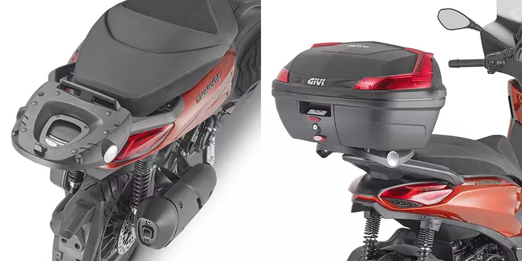 Givi REARRACK MONOL PIAGGIO BEVERLY 300 HPE - Moottoripyörän Laukkujen kiinnityssarjat & tavaratelineet - 113048 - 1