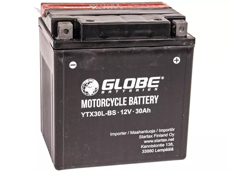 GLOBE AGM 12V 30AH 167X127X176 -/+ 350A (EN) - Startax testi - 45998 - 1