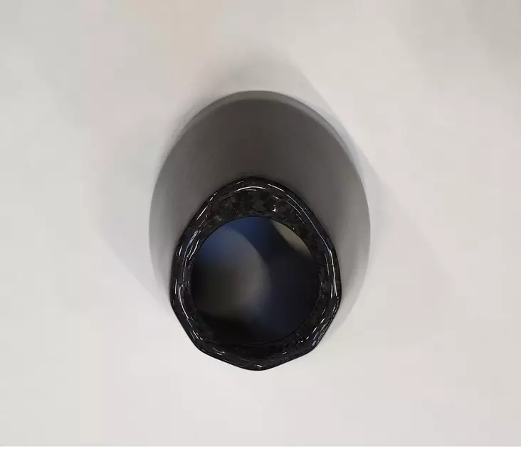 HGS End Cap Racing Carbon, 125/250cc 2T Round shape - Moottoripyörän Varaosat & tarvikkeet - 83498 - 1