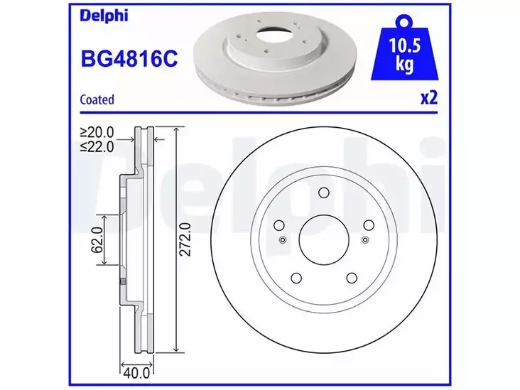 JARRULEVY DELPHI, 2 KPL / PKT, ETU, SUZUKI - Yleisosat ja tarvikkeet - 15698 - 1