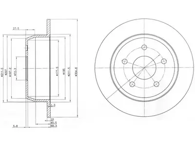 JARRULEVY DELPHI, 2 KPL / PKT, TAKA, JEEP GRAND CHEROKEE - Yleisosat ja tarvikkeet - 15178 - 1