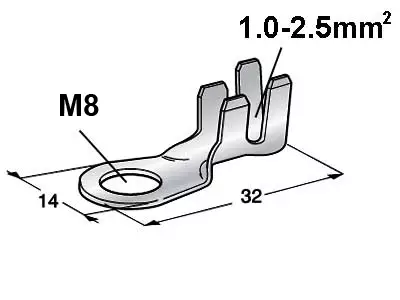 KAAPELIKENKÄ M8 1-2,5MM2 JOHDOLLE - Yleisosat ja tarvikkeet - 69838 - 1