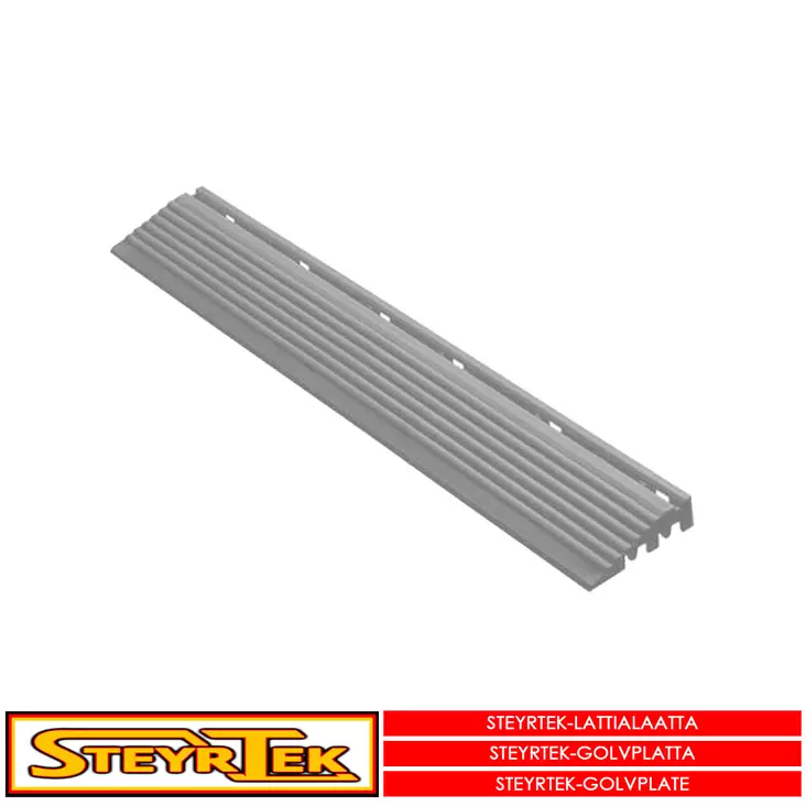 Lattialaatan reunapala, aluminium grey uros 6 kpl - Lattialaatat - 115218 - 1