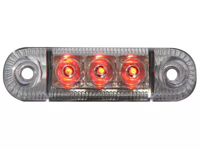 LED ÄÄRIVALO PUN. 12/24V 84X24MM - Yleisosat ja tarvikkeet - 50898 - 1