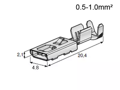 LIITIN N. F 480E 0,5-1MM2 - Yleisosat ja tarvikkeet - 70738 - 1