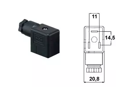 LIITINPISTOKE 28,5X20,8MM - Yleisosat ja tarvikkeet - 54208 - 1