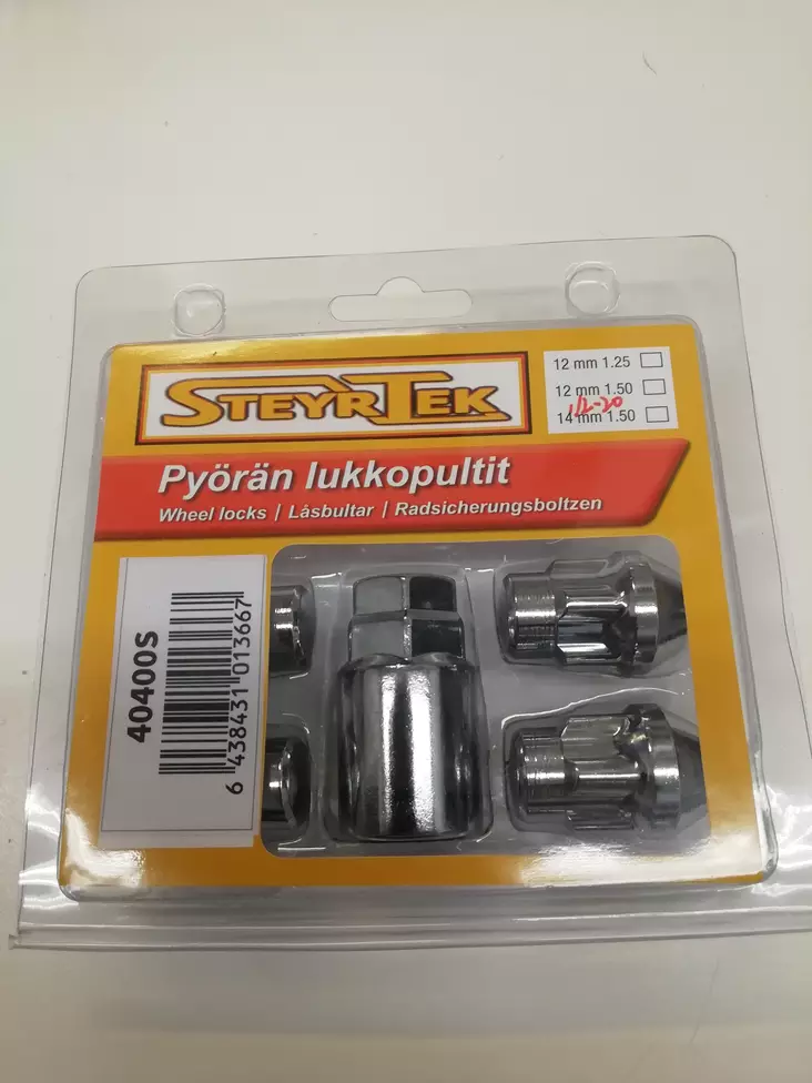 Lukkomutterisarja 1,5mm nousu, 12mm - Pultit ja mutterit - 115328 - 1