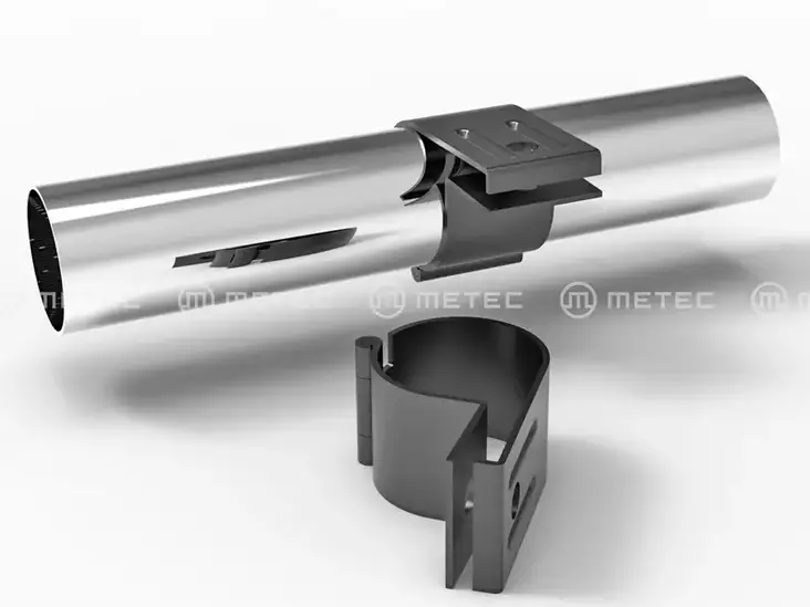METEC VALOKIINNIKE 76MM MUSTA - Yleisosat ja tarvikkeet - 44268 - 1
