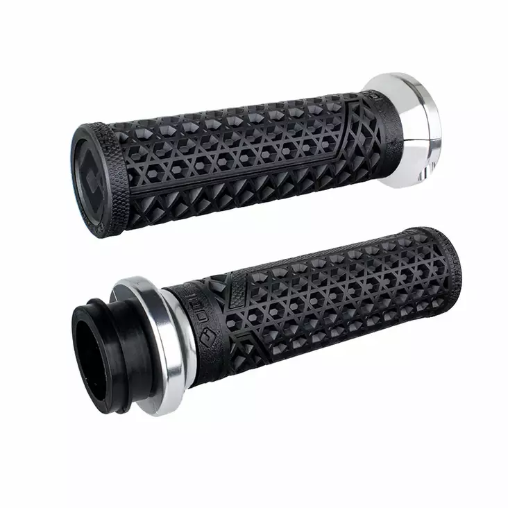 ODI Street Grips V-TWIN Lock-On VANS Signature-HD TBW BLACK/Silver - Moottoripyörän Ohjaus & hallinta - 81158 - 1