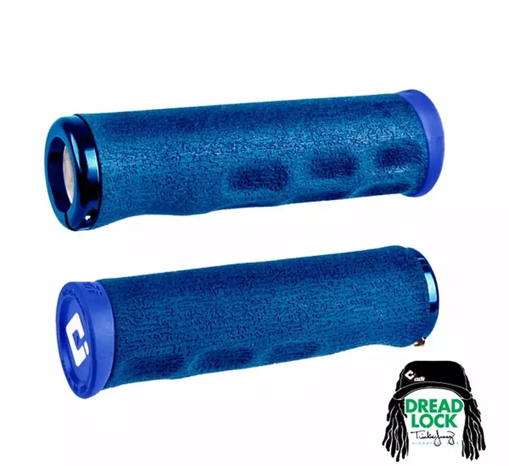 ODI Tinker Juarez-Dread Lock E-MTB Grip 130mm Blue/Blue - Moottoripyörän Ohjaus & hallinta - 69318 - 1