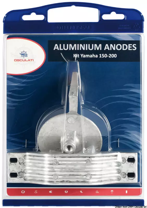 Osculati anodisarja (alu) Yamaha 150-200HP - Veneen Anodisarjat - 91388 - 1