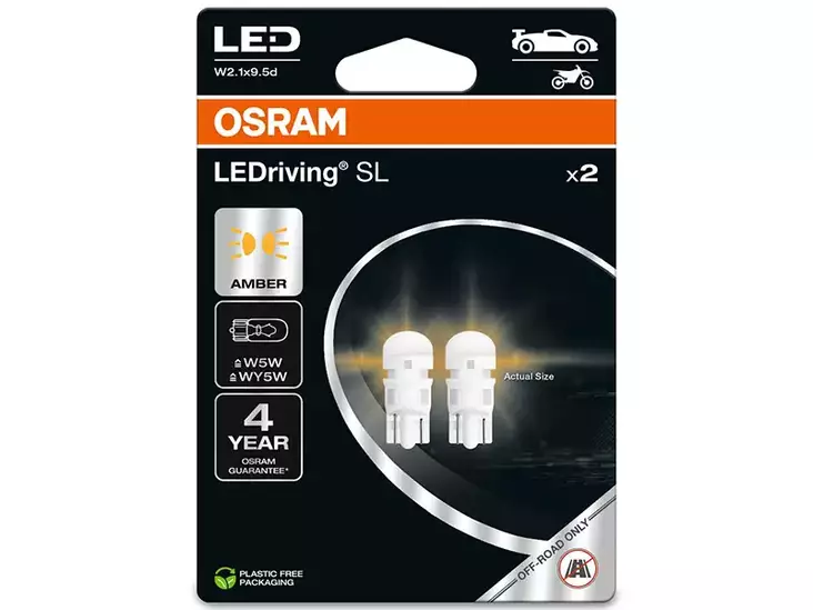 OSRAM LEDRIVING SL 12V W5W YELLOW - Yleisosat ja tarvikkeet - 75008 - 1